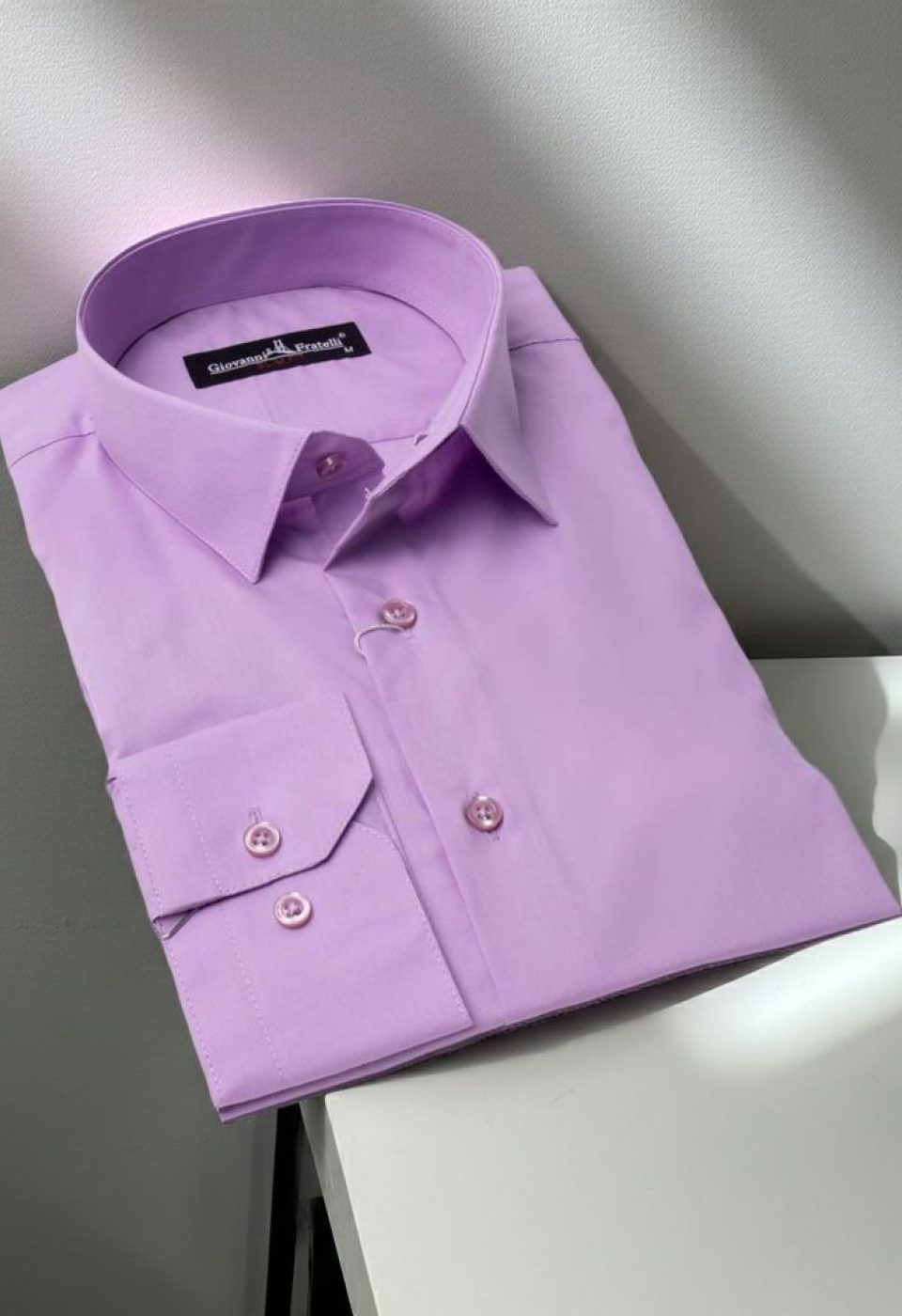 0408 CR B69 Slim Fit Uzun Kol Düz Renk Erkek Gömlek 3GMK310408B69 - Giovanni Fratelli
