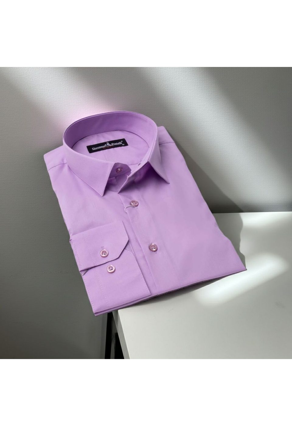 0408 CR B69 Slim Fit Uzun Kol Düz Renk Erkek Gömlek 3GMK310408B69 - Giovanni Fratelli
