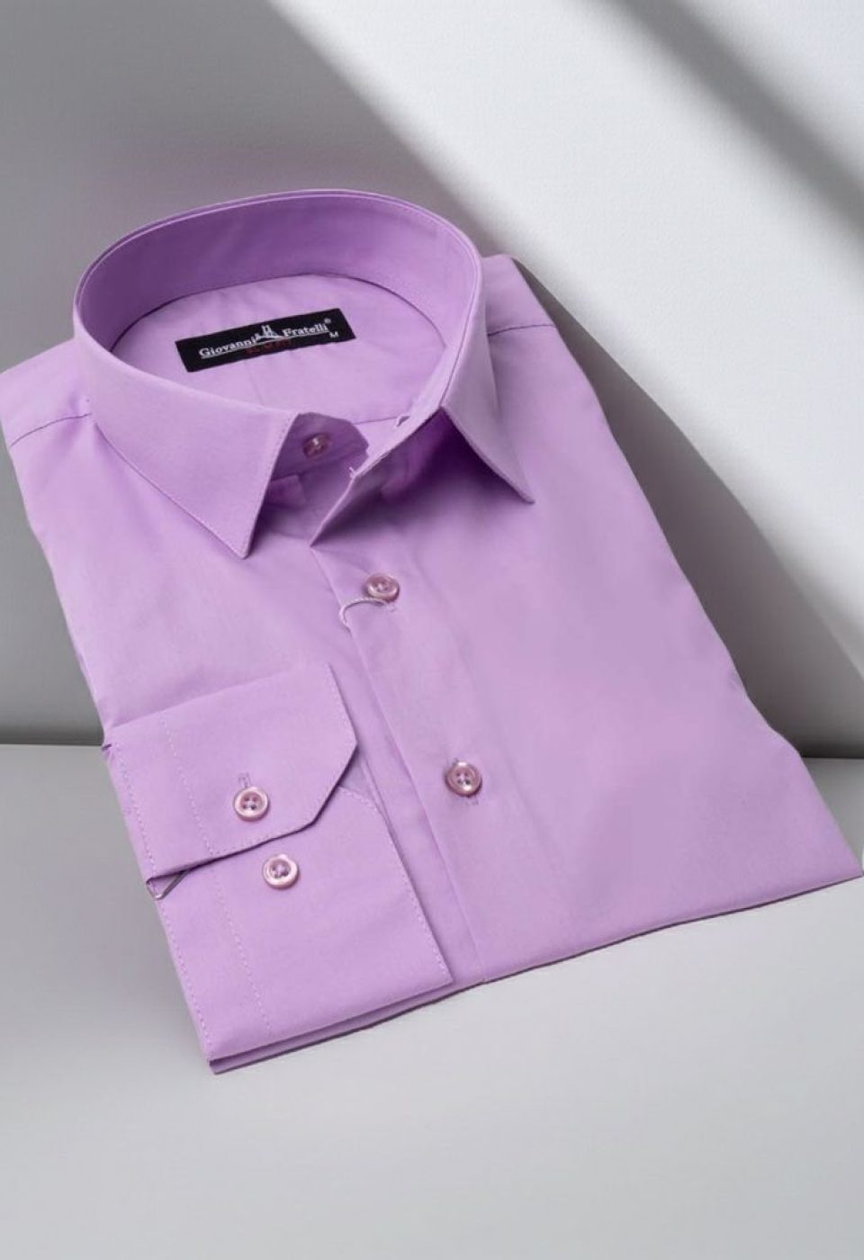 Slim Fit Uzun Kol Düz Renk Erkek Gömlek 3GMK310408B69
