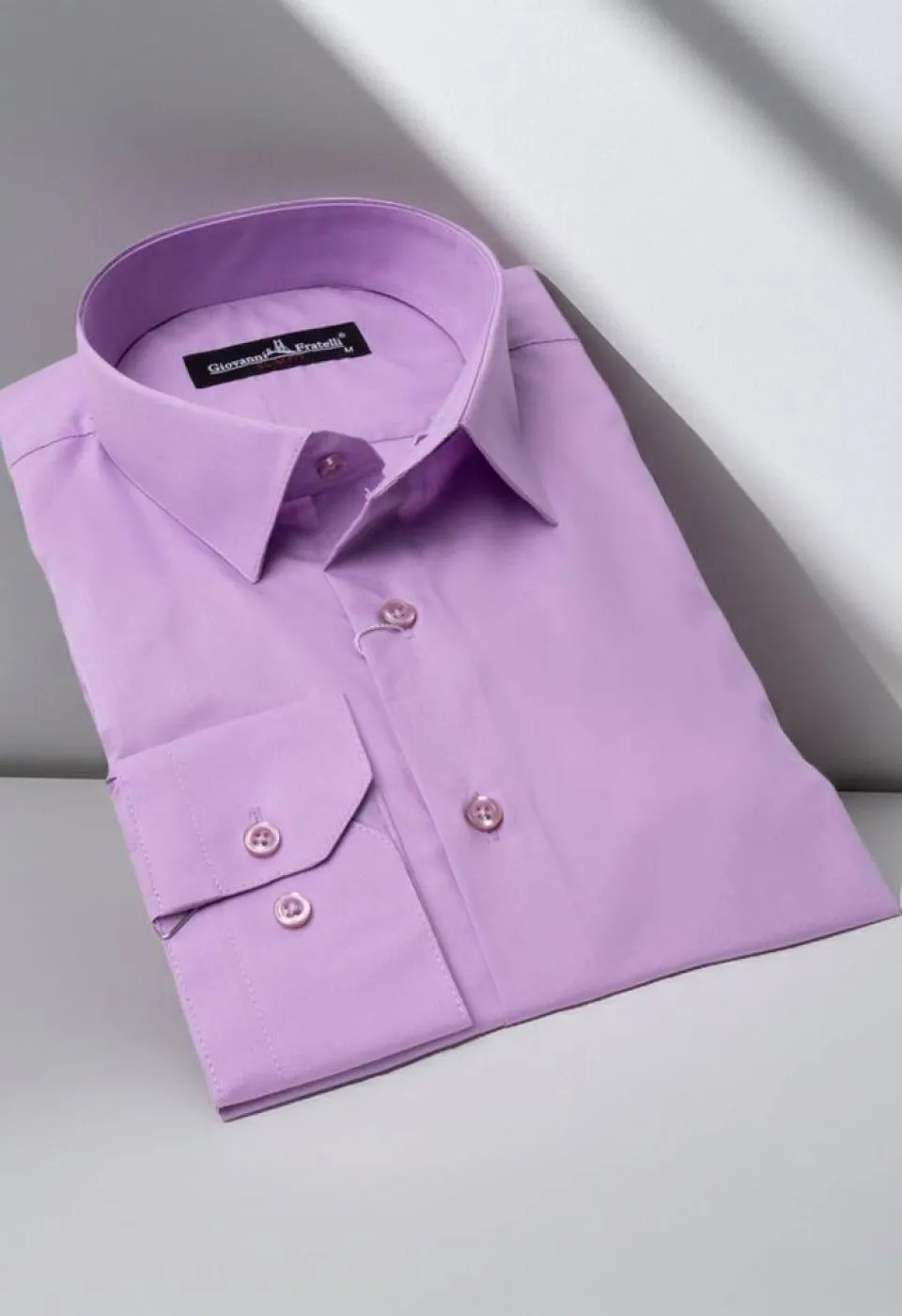 Slim Fit Uzun Kol Düz Renk Erkek Gömlek 3GMK310408B69