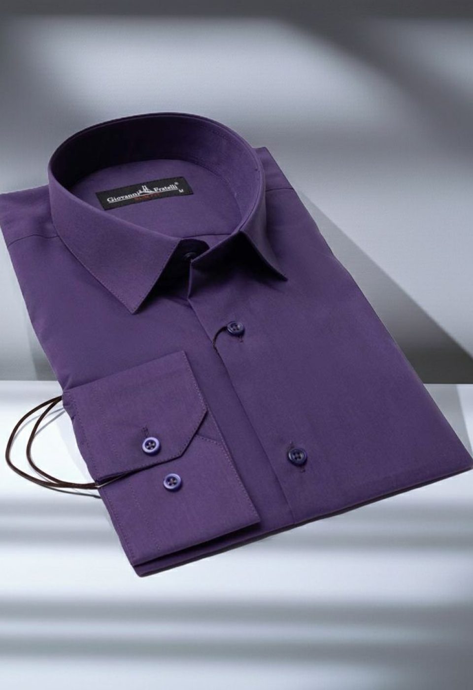0408 CR B89 Slim Fit Uzun Kol Düz Renk Erkek Gömlek 3GMK310408B89 - Giovanni Fratelli