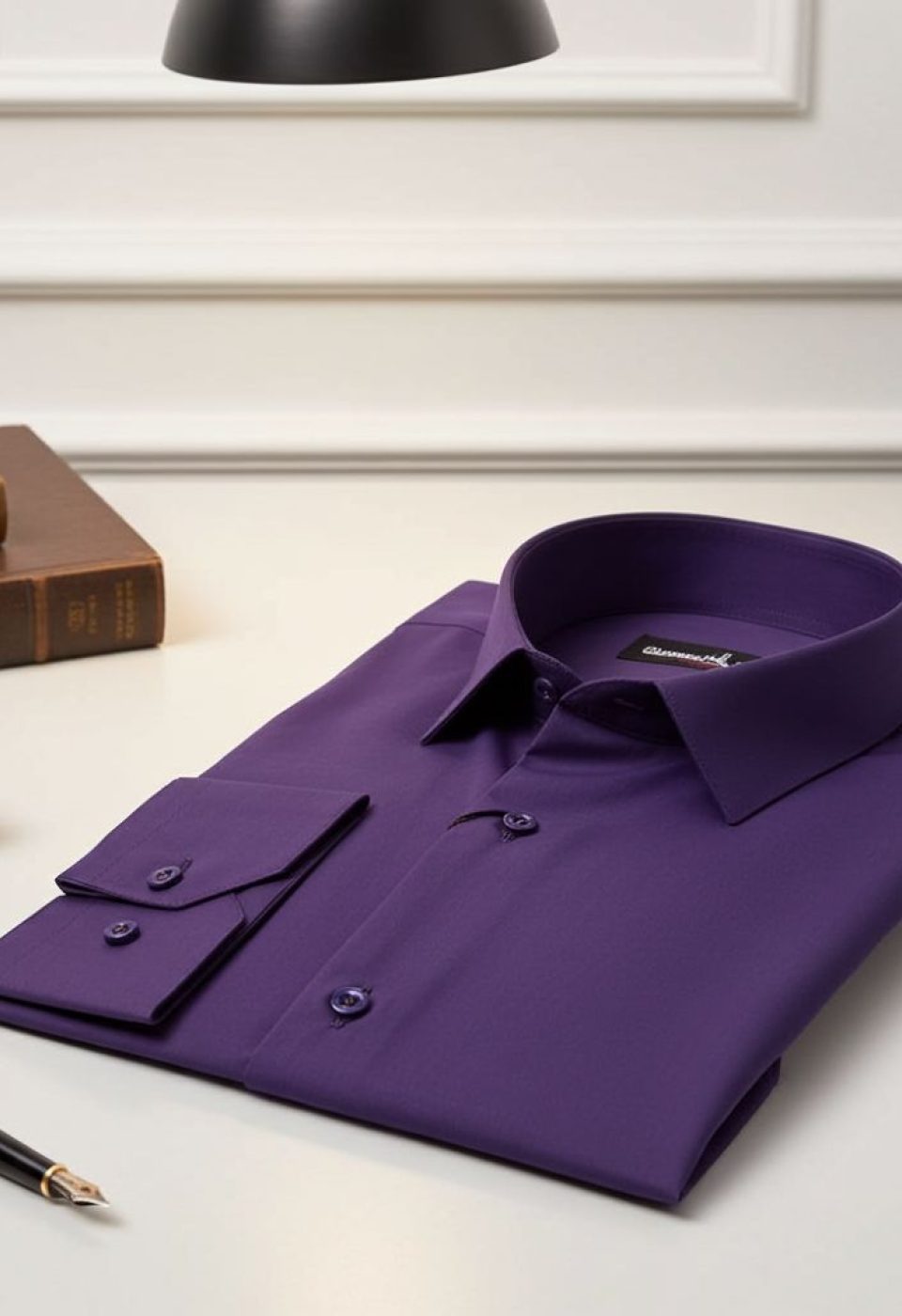 Slim Fit Uzun Kol Düz Renk Erkek Gömlek 3GMK310408B89 Slim Fit Uzun Kol Düz Renk Erkek Gömlek 3GMK310408B89