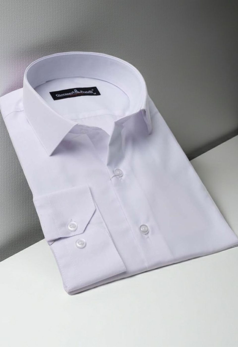 0408 CR BYZ Slim Fit Uzun Kol Düz Renk Erkek Gömlek 3GMK310408BYZ - Giovanni Fratelli