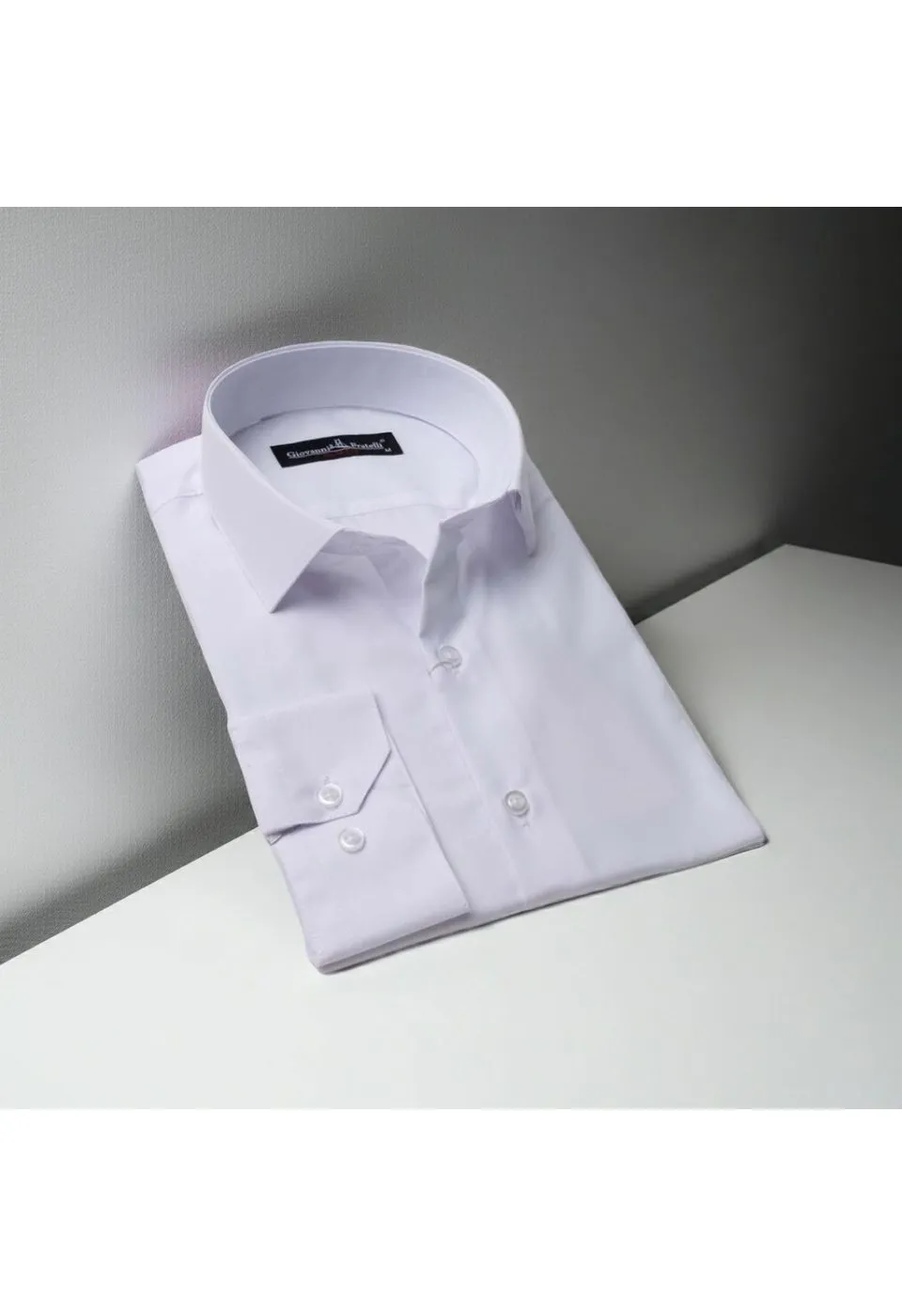Slim Fit Uzun Kol Düz Renk Erkek Gömlek 3GMK310408BYZ - Giovanni Fratelli