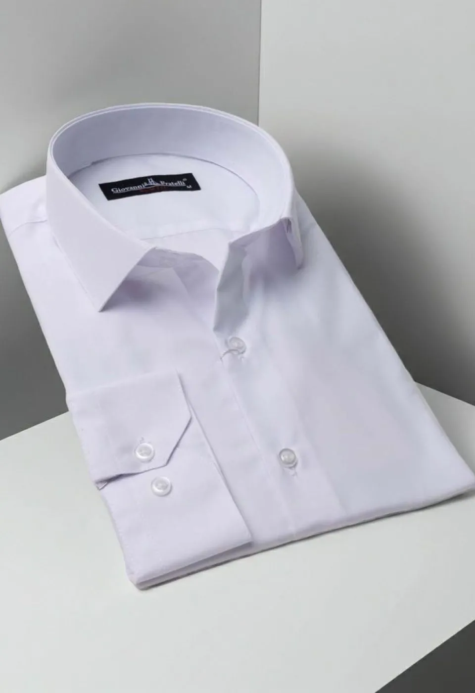 Slim Fit Uzun Kol Düz Renk Erkek Gömlek 3GMK310408BYZ - Giovanni Fratelli