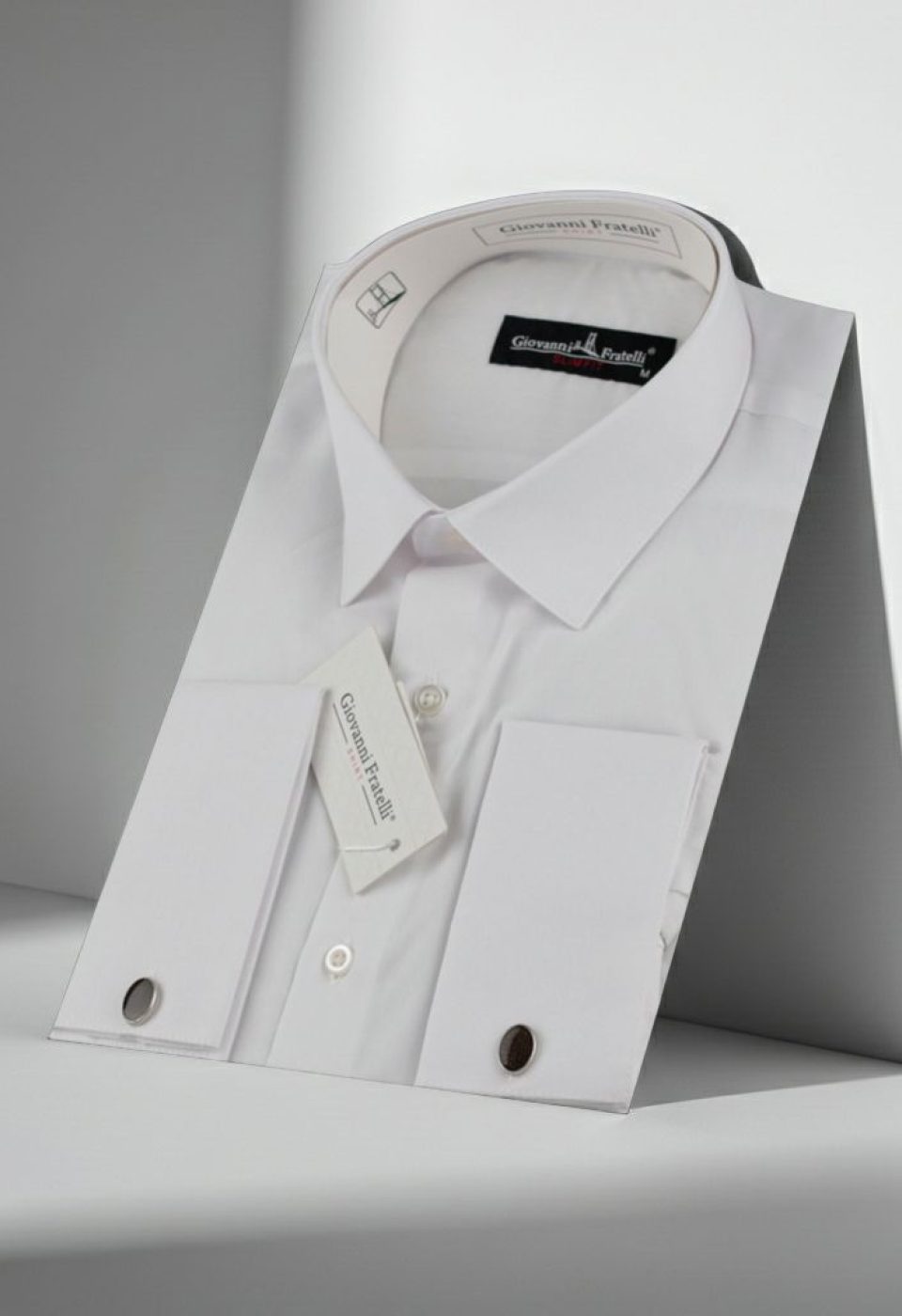 Slim Fit Kol Düğmeli Düz Renk Erkek Gömlek 3GMK350408BYZ