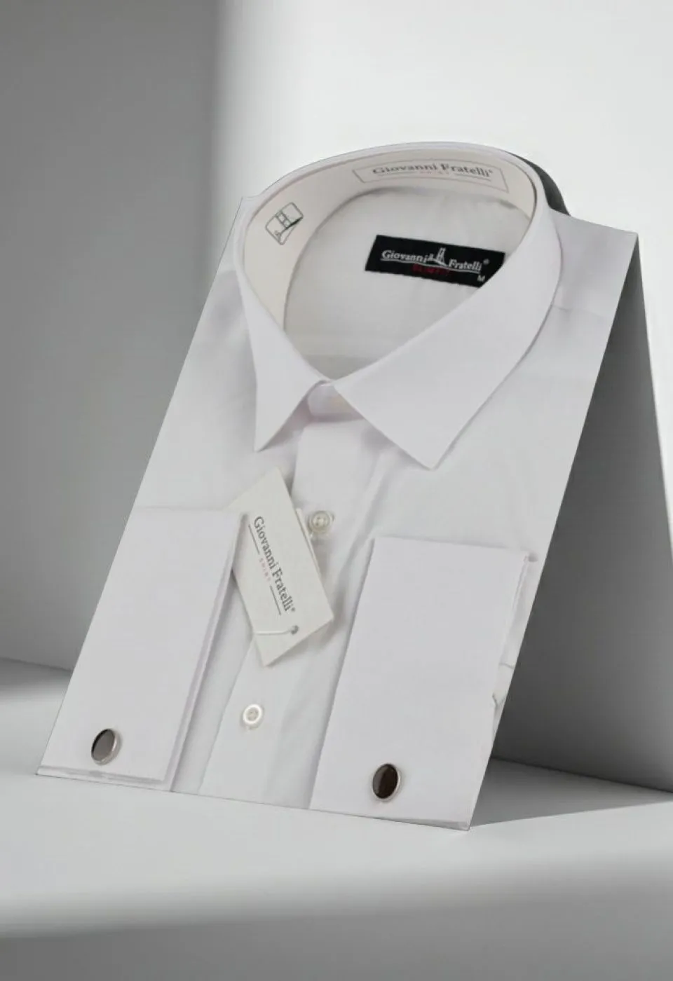 Slim Fit Kol Düğmeli Düz Renk Erkek Gömlek 3GMK350408BYZ
