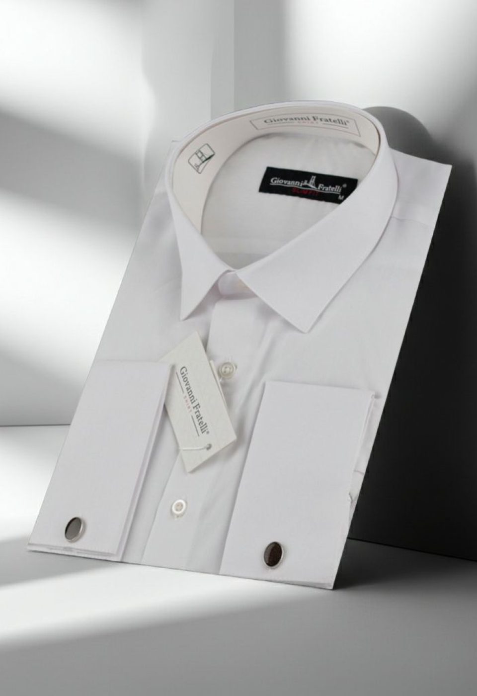Slim Fit Kol Düğmeli Düz Renk Erkek Gömlek 3GMK350408BYZ