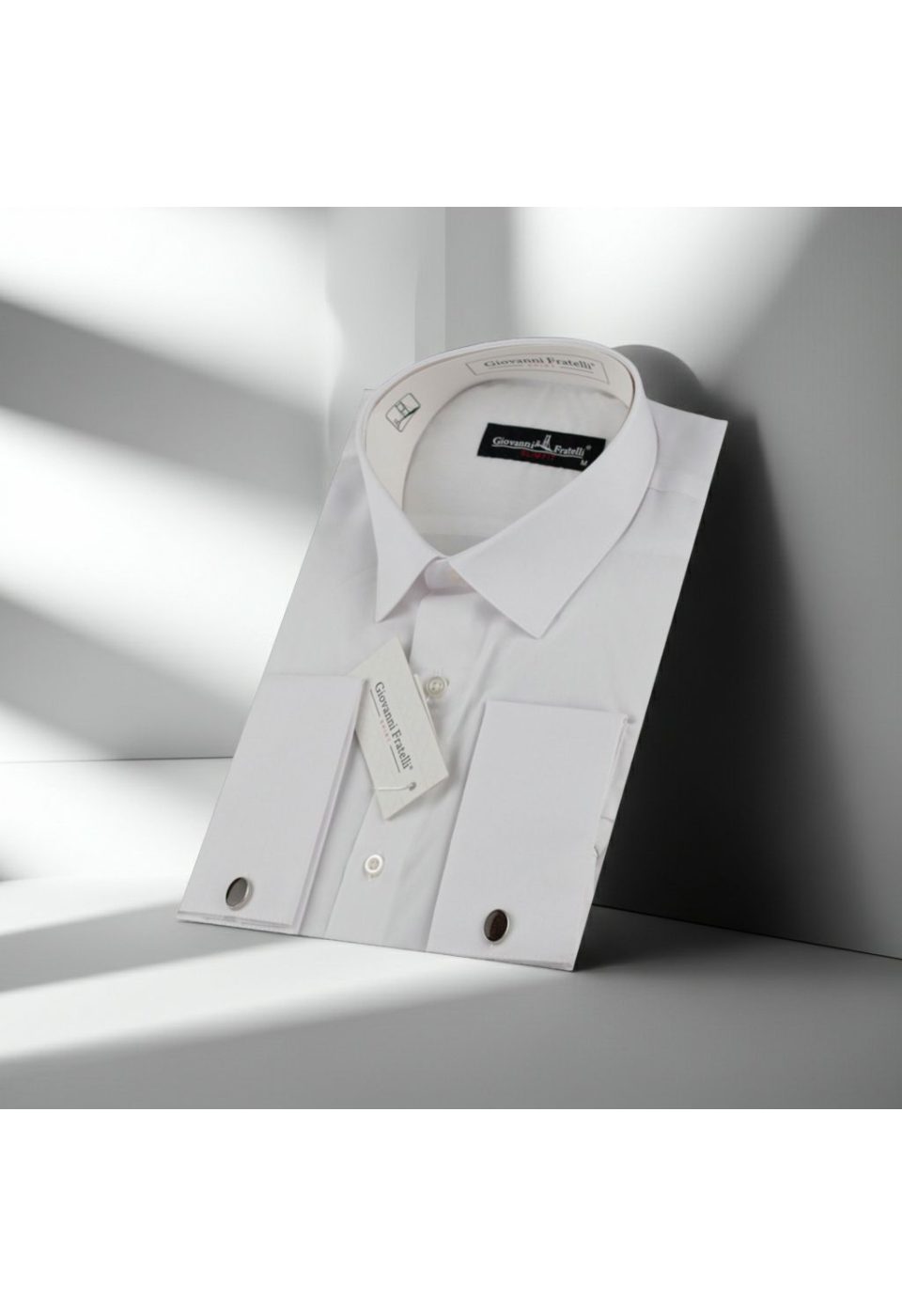 Slim Fit Kol Düğmeli Düz Renk Erkek Gömlek 3GMK350408BYZ - Giovanni Fratelli