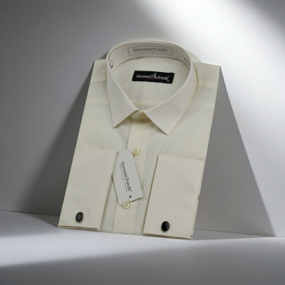 Slim Fit Kol Düğmeli Düz Renk Erkek Gömlek 3GMK350408SAM