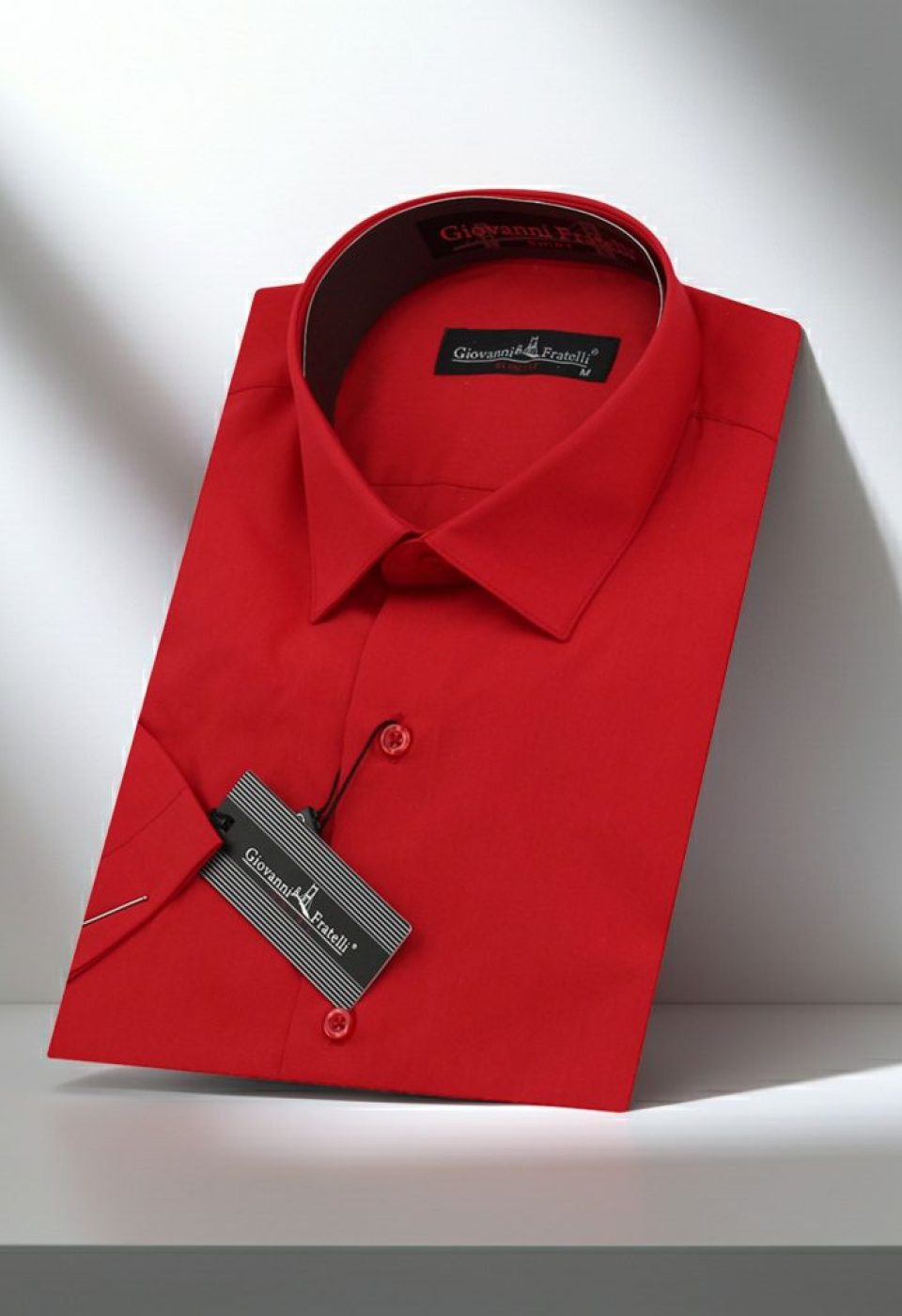 Slim Fit Kısa Kol Düz Renk Erkek Gömlek 3GMK320408001