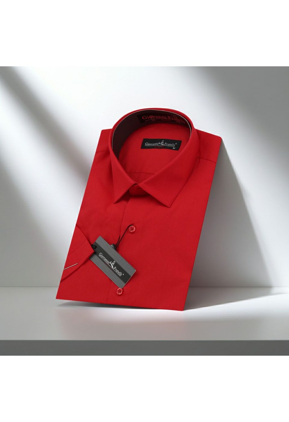 Slim Fit Kısa Kol Düz Renk Erkek Gömlek 3GMK320408001 - Giovanni Fratelli