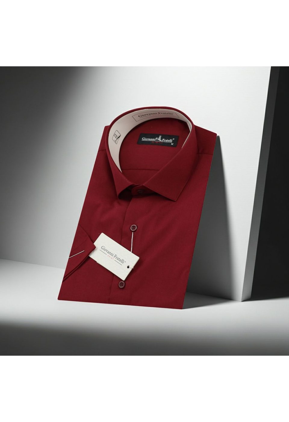 Slim Fit Kısa Kol Düz Renk Erkek Gömlek 3GMK320408002 - Giovanni Fratelli