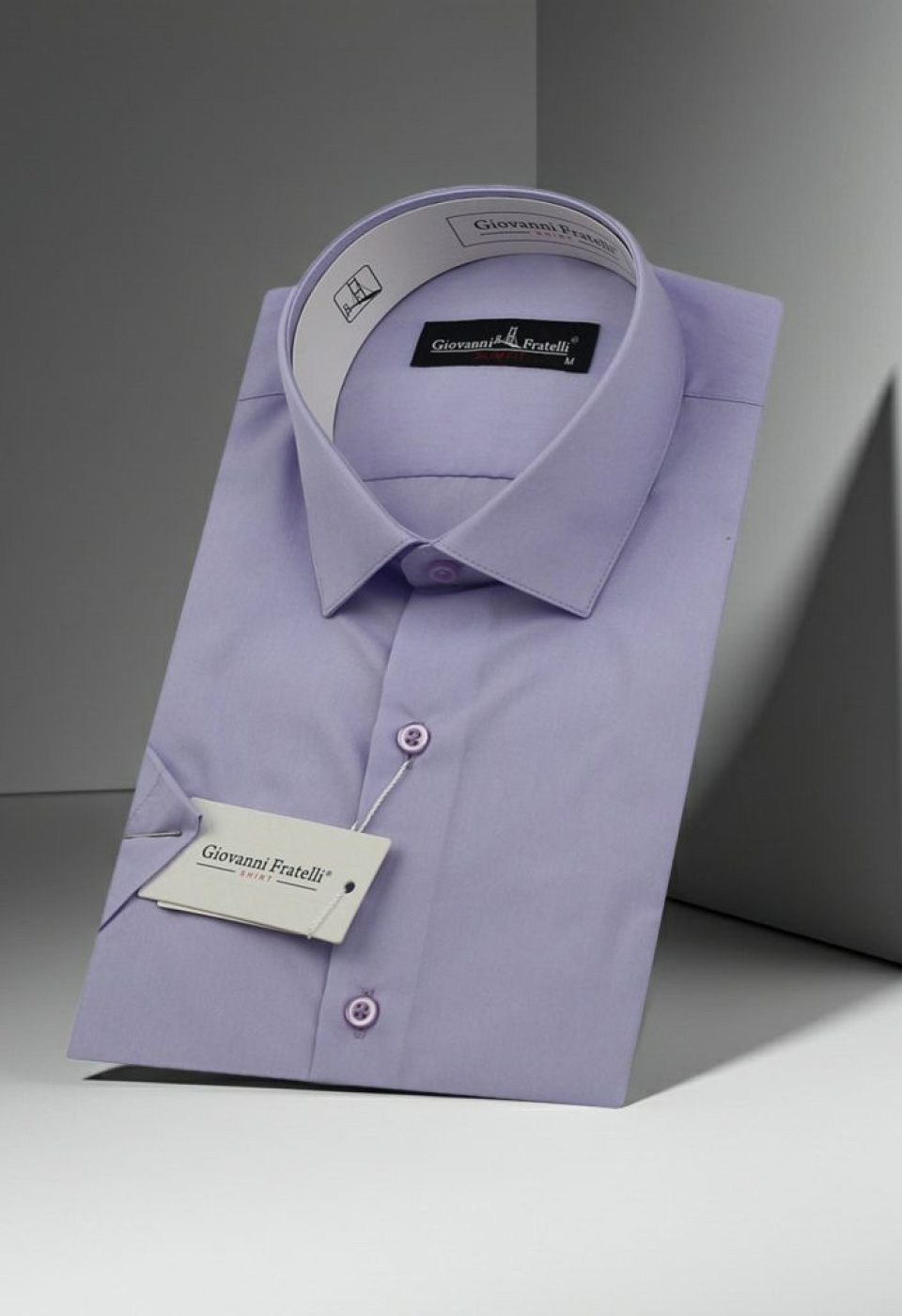 Slim Fit Kısa Kol Düz Renk Erkek Gömlek 3GMK320408004