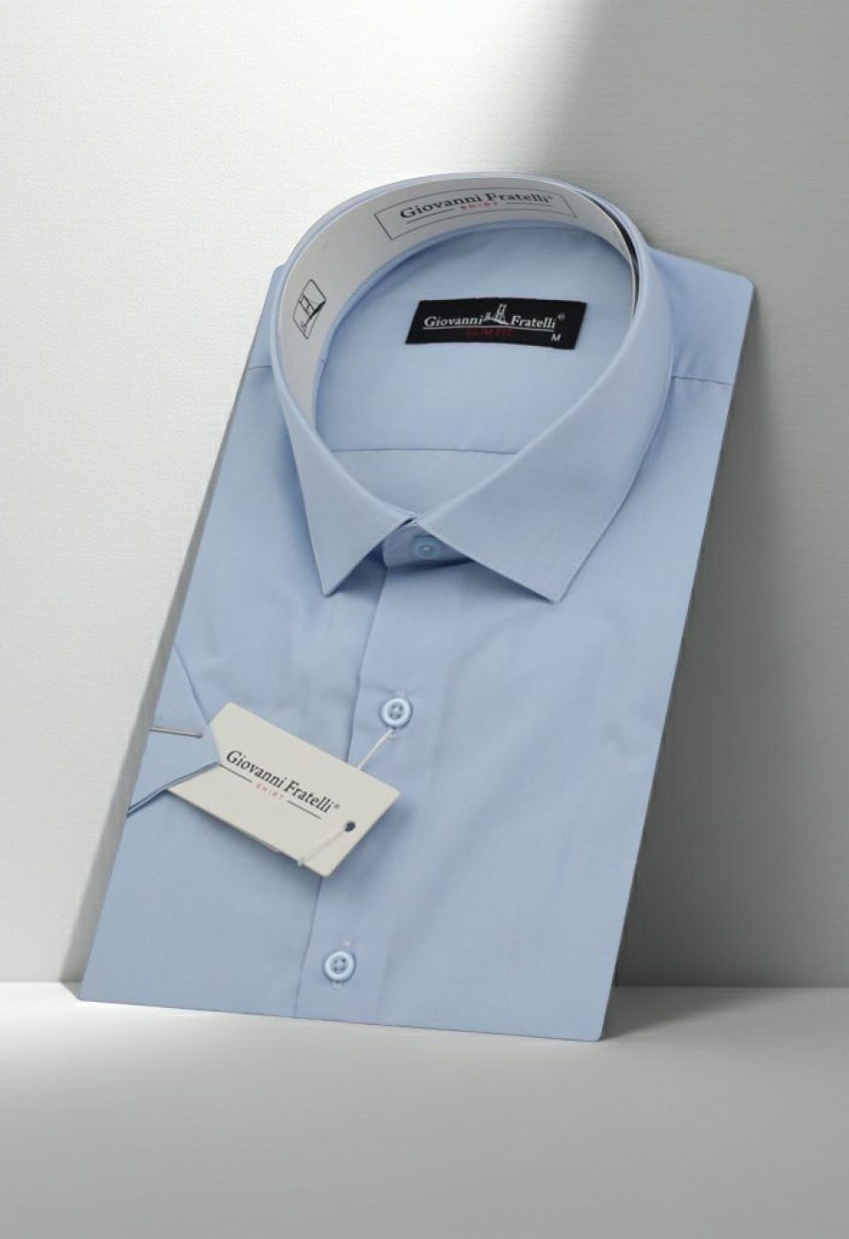 Slim Fit Kısa Kol Düz Renk Erkek Gömlek 3GMK320408005