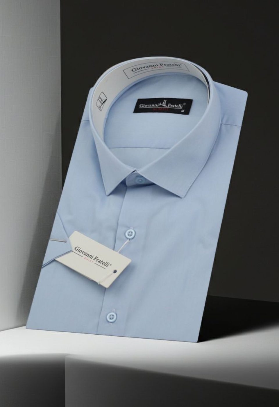 Slim Fit Kısa Kol Düz Renk Erkek Gömlek 3GMK320408005