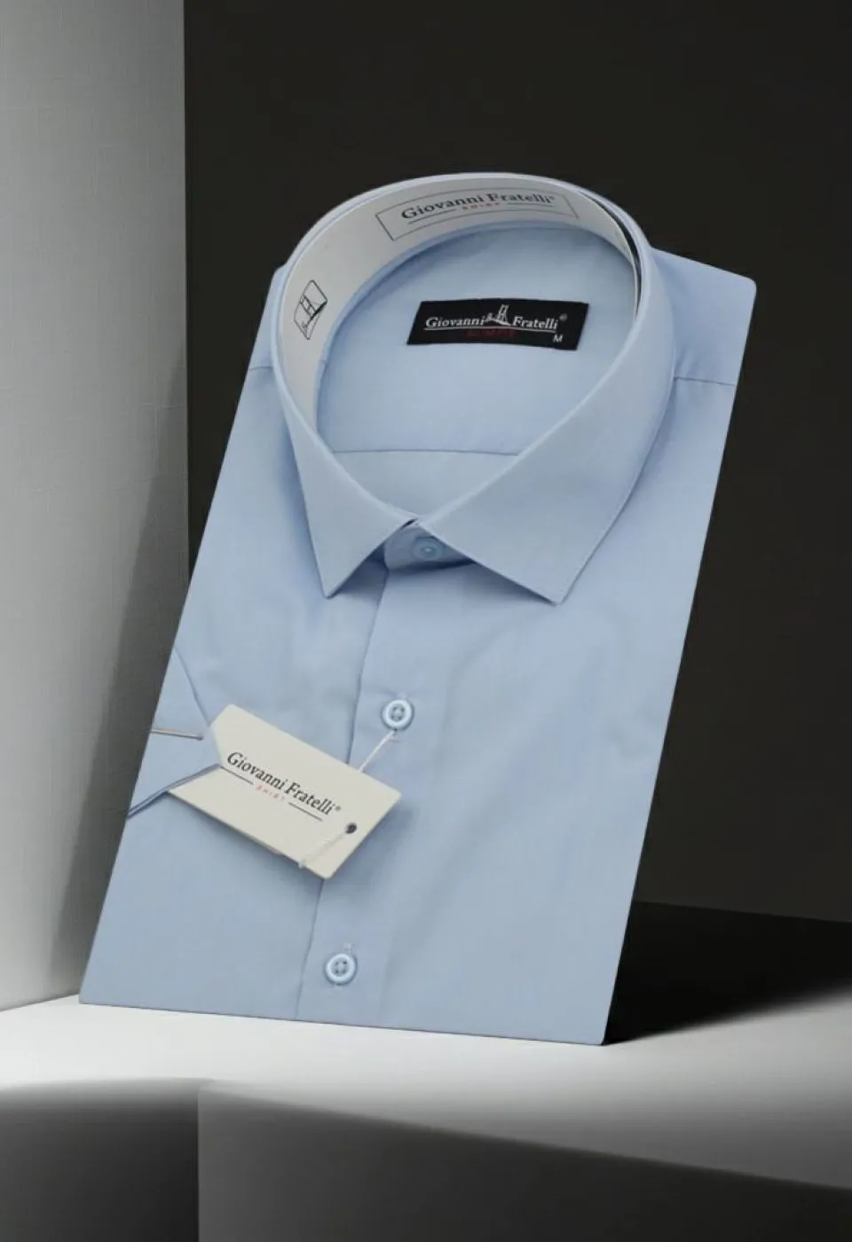 Slim Fit Kısa Kol Düz Renk Erkek Gömlek 3GMK320408005 - Giovanni Fratelli