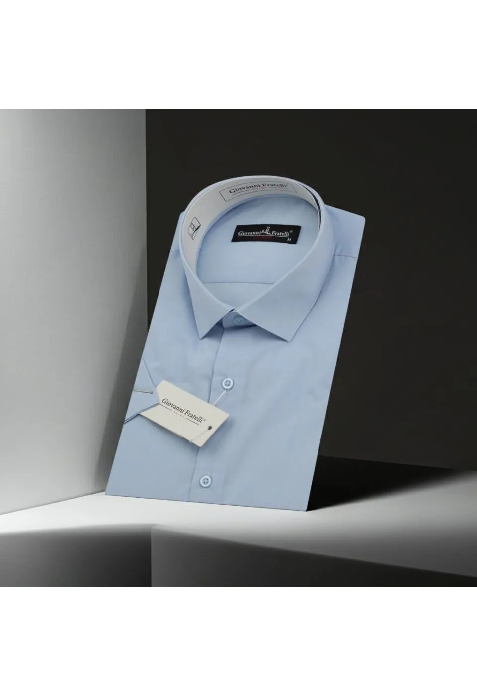 Slim Fit Kısa Kol Düz Renk Erkek Gömlek 3GMK320408005 - Giovanni Fratelli