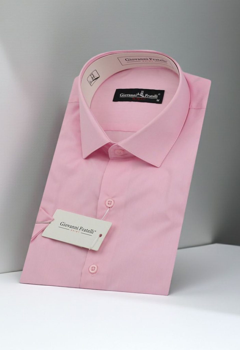 Slim Fit Kısa Kol Düz Renk Erkek Gömlek 3GMK320408006