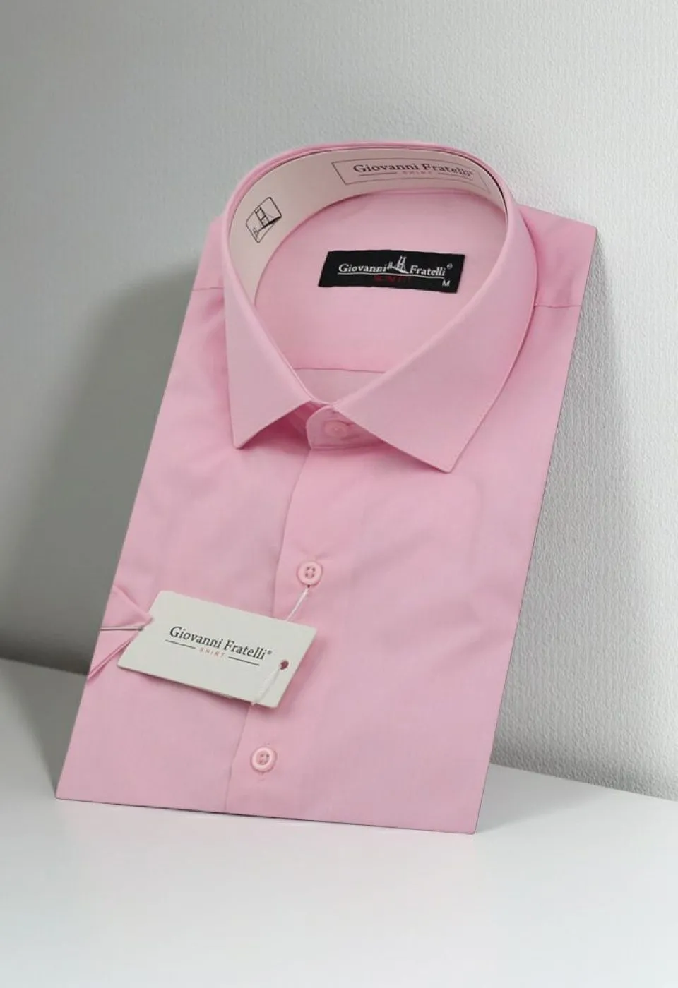 Slim Fit Kısa Kol Düz Renk Erkek Gömlek 3GMK320408006 - Giovanni Fratelli
