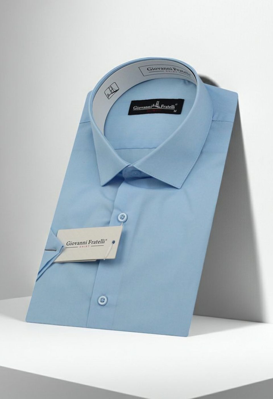 Slim Fit Kısa Kol Düz Renk Erkek Gömlek 3GMK320408008