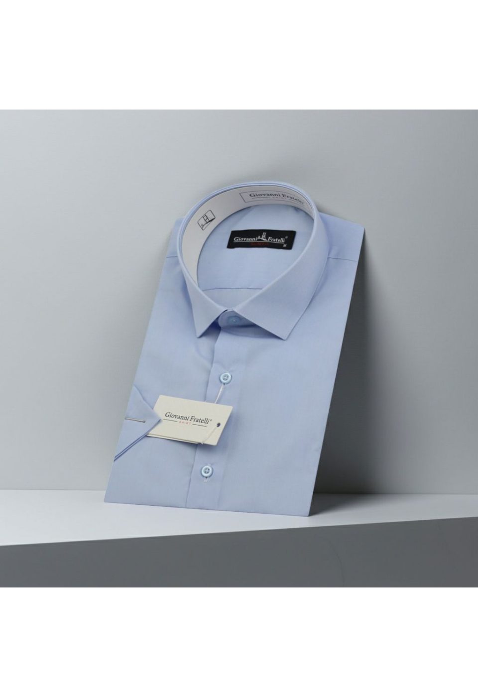 Slim Fit Kısa Kol Düz Renk Erkek Gömlek 3GMK320408009 - Giovanni Fratelli