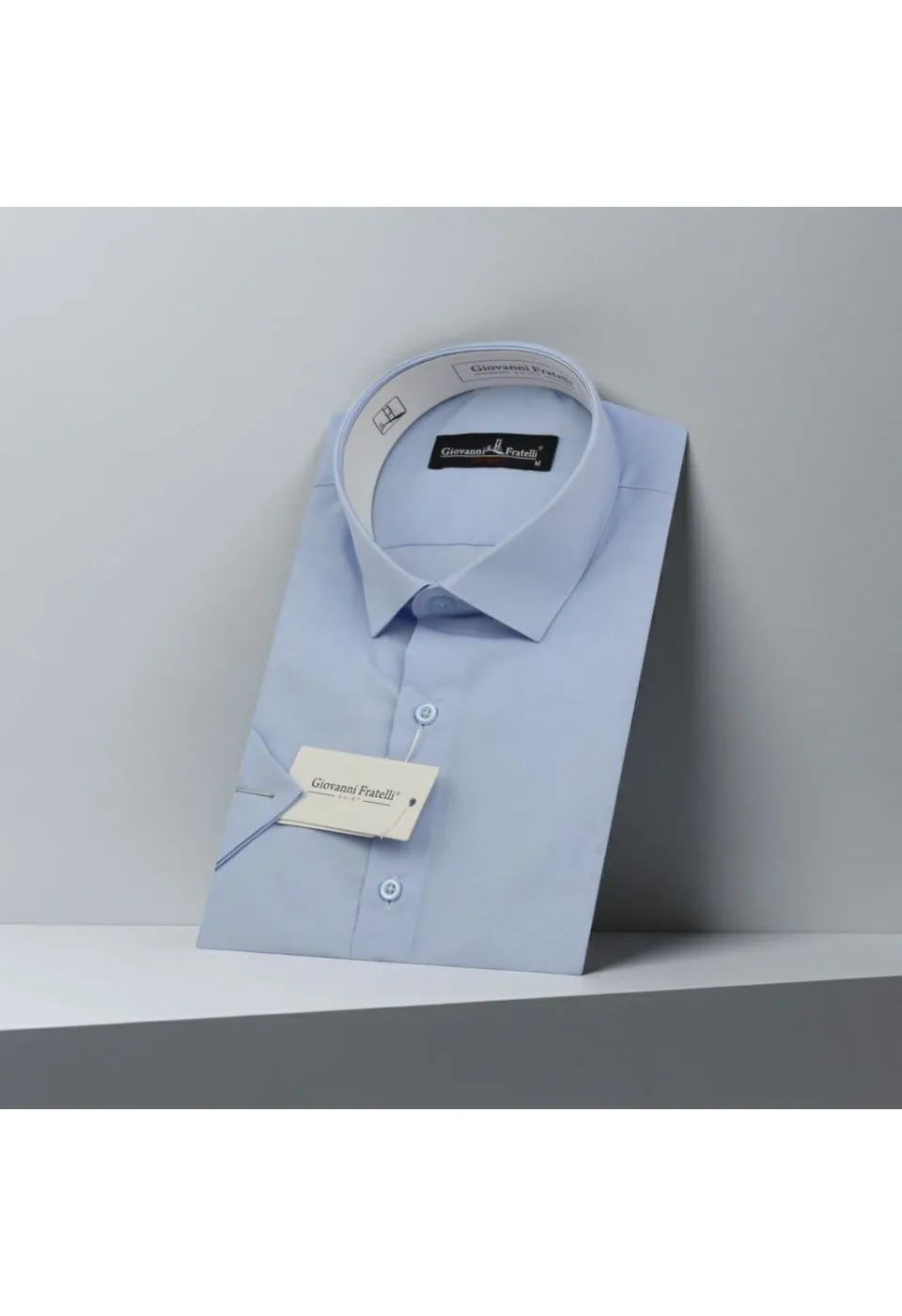 Slim Fit Kısa Kol Düz Renk Erkek Gömlek 3GMK320408009 - Giovanni Fratelli