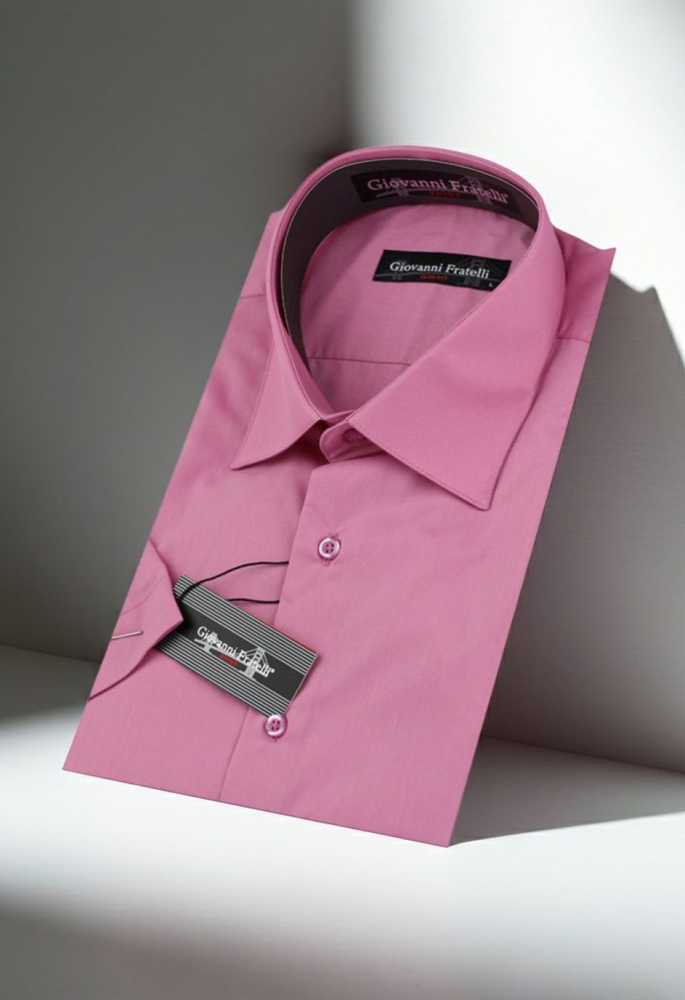 Slim Fit Kısa Kol Düz Renk Erkek Gömlek 3GMK320408012 - Giovanni Fratelli