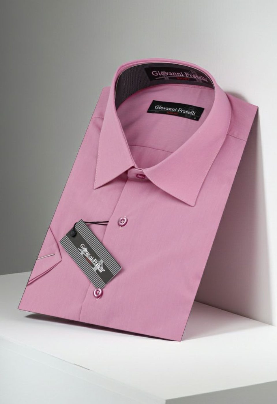 Slim Fit Kısa Kol Düz Renk Erkek Gömlek 3GMK320408013 - Giovanni Fratelli