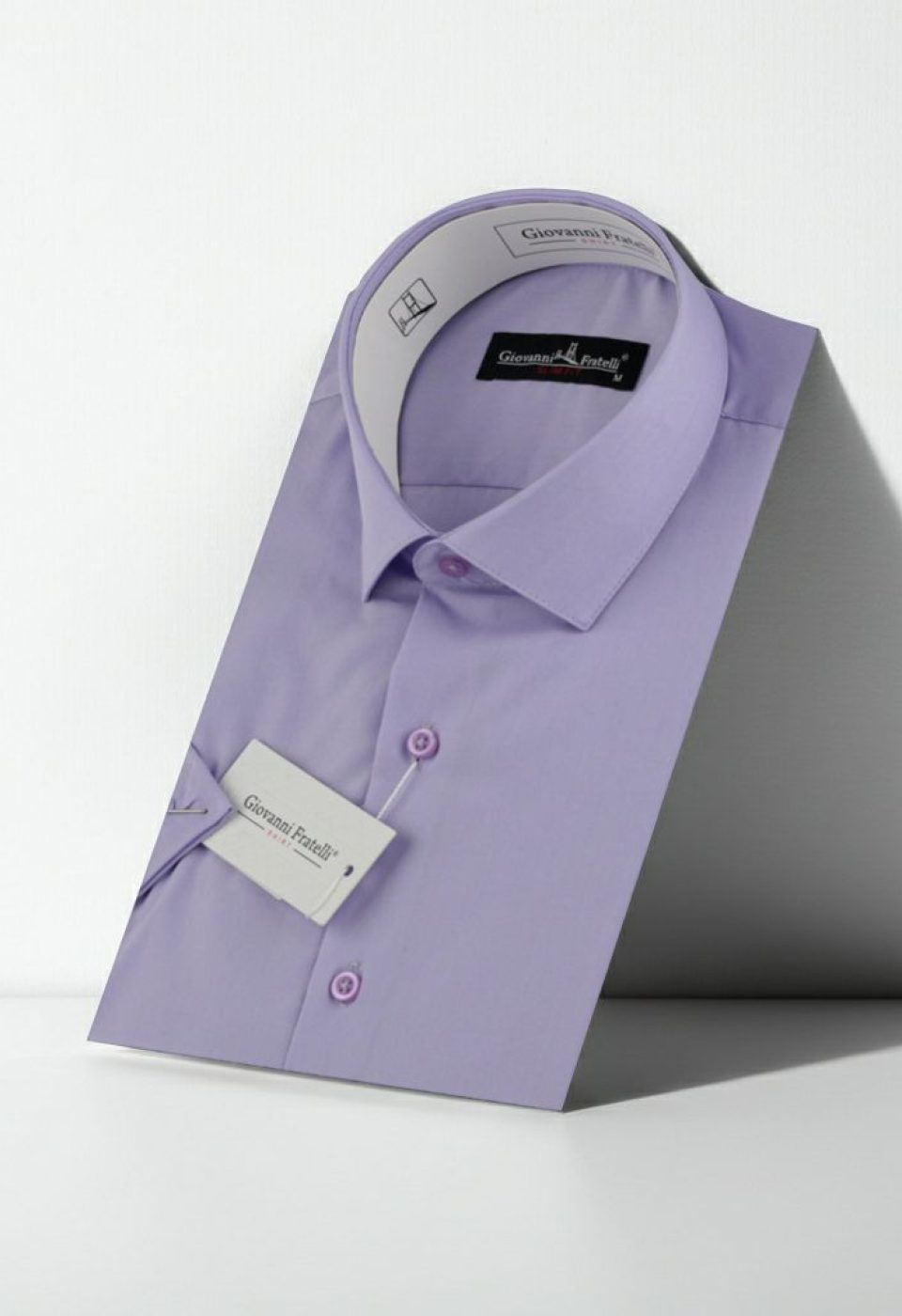 Slim Fit Kısa Kol Düz Renk Erkek Gömlek 3GMK320408014