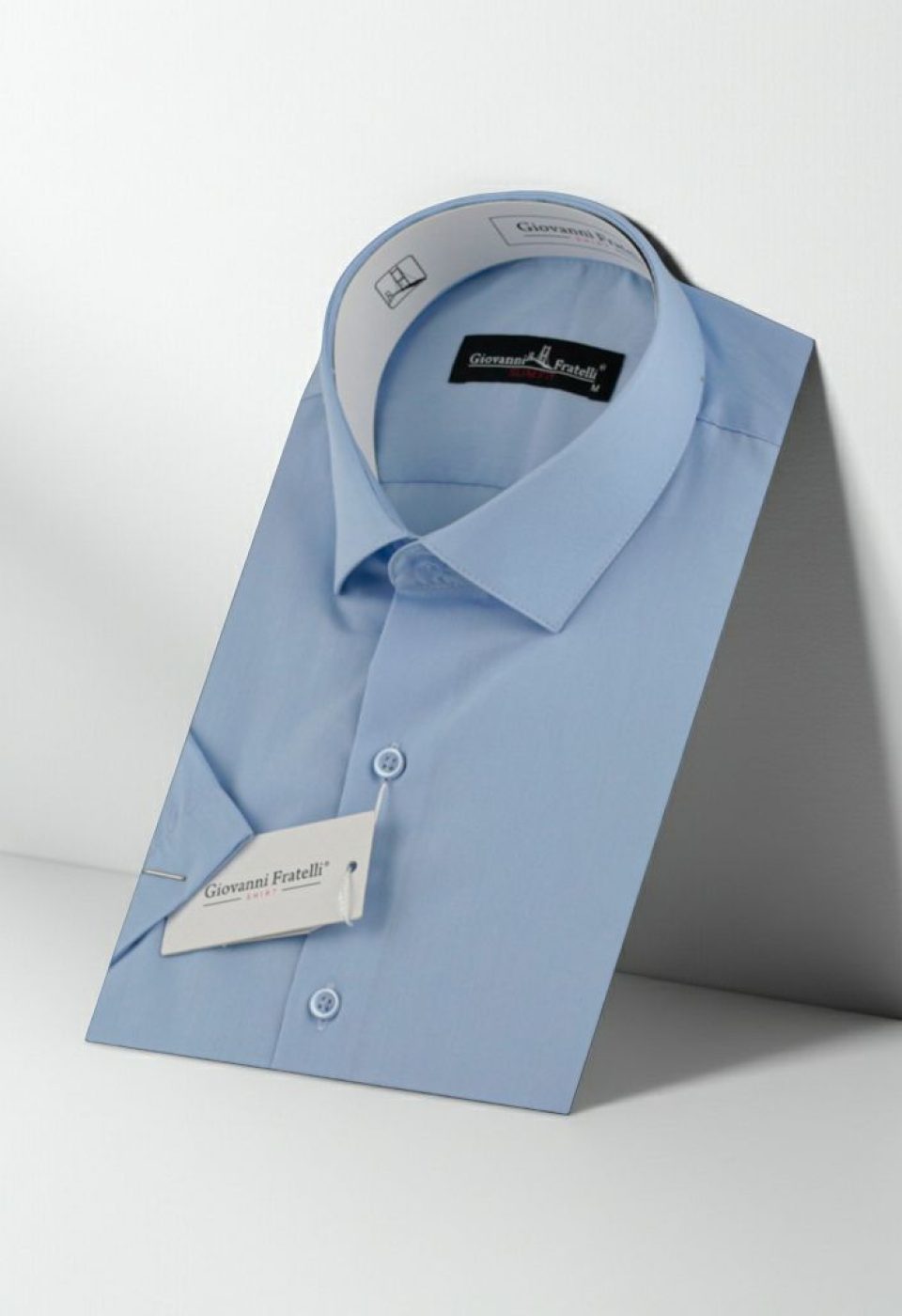 Slim Fit Kısa Kol Düz Renk Erkek Gömlek 3GMK320408015 - Giovanni Fratelli