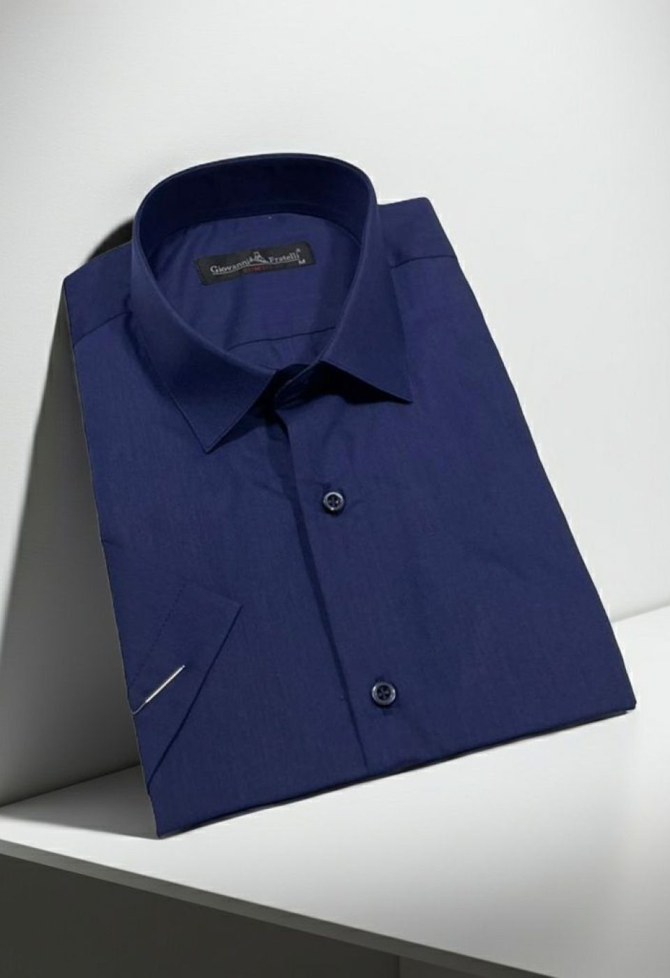 0408 CR K 017 Slim Fit Kısa Kol Düz Renk Erkek Gömlek 3GMK320408017 - Giovanni Fratelli