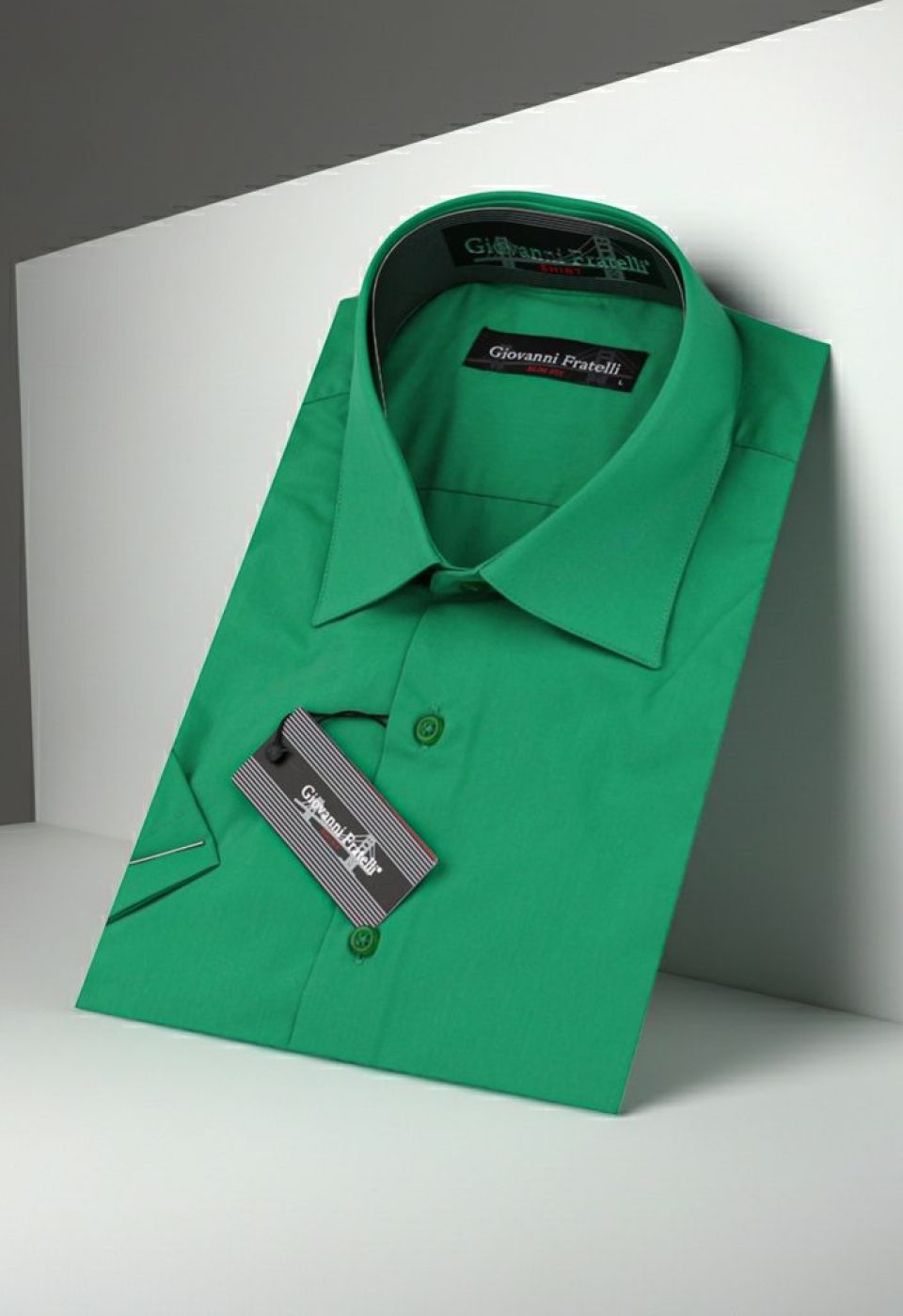 Slim Fit Kısa Kol Düz Renk Erkek Gömlek 3GMK320408020 - Giovanni Fratelli