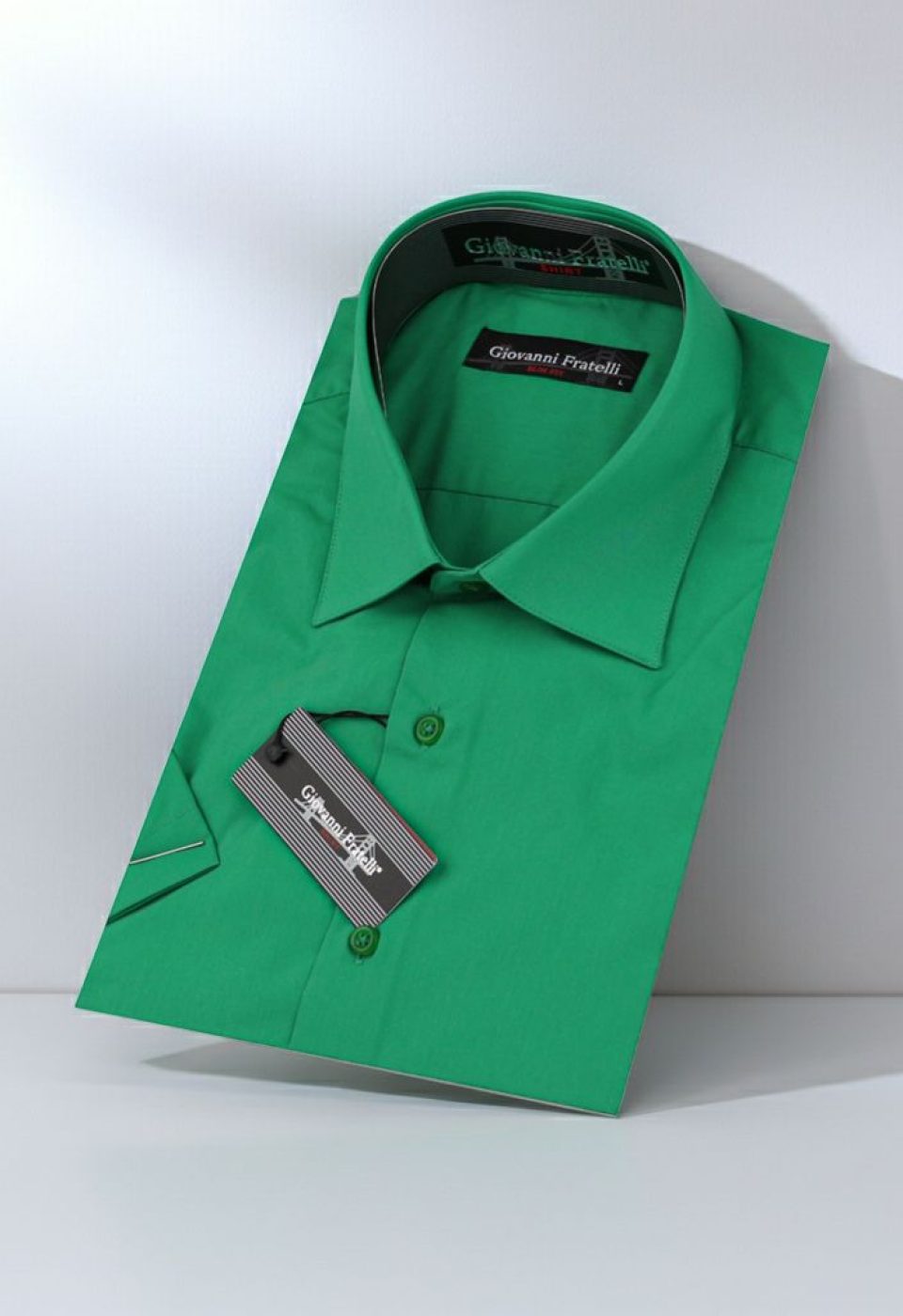 Slim Fit Kısa Kol Düz Renk Erkek Gömlek 3GMK320408020 - Giovanni Fratelli