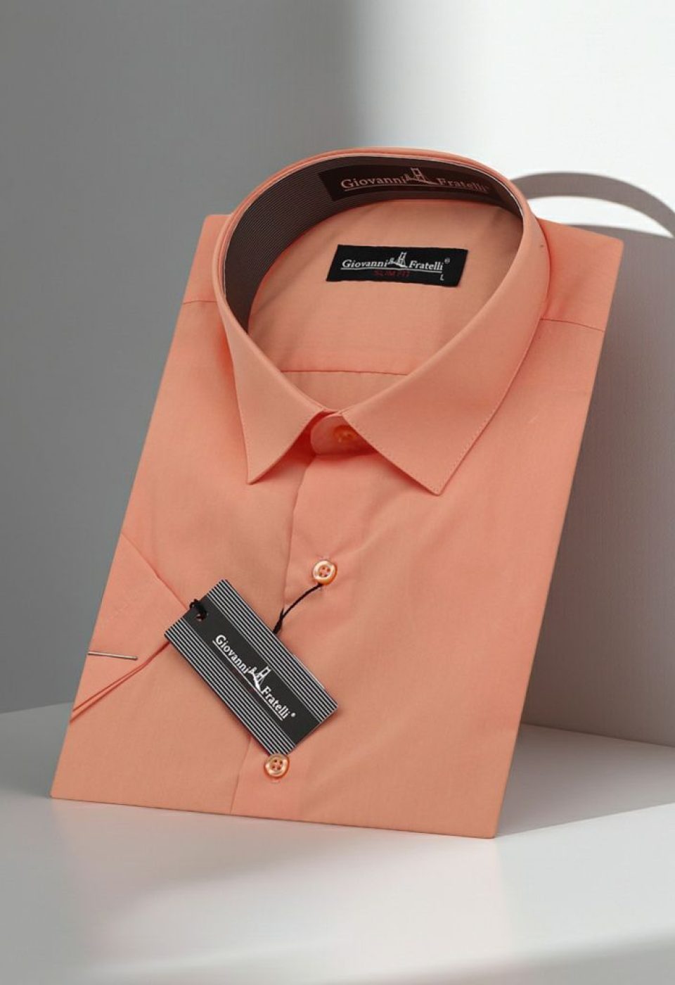 Slim Fit Kısa Kol Düz Renk Erkek Gömlek 3GMK320408022 - Giovanni Fratelli