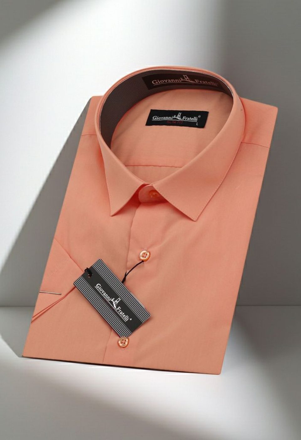 Slim Fit Kısa Kol Düz Renk Erkek Gömlek 3GMK320408022 - Giovanni Fratelli