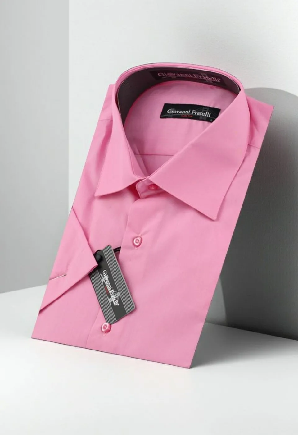 Slim Fit Kısa Kol Düz Renk Erkek Gömlek 3GMK320408026