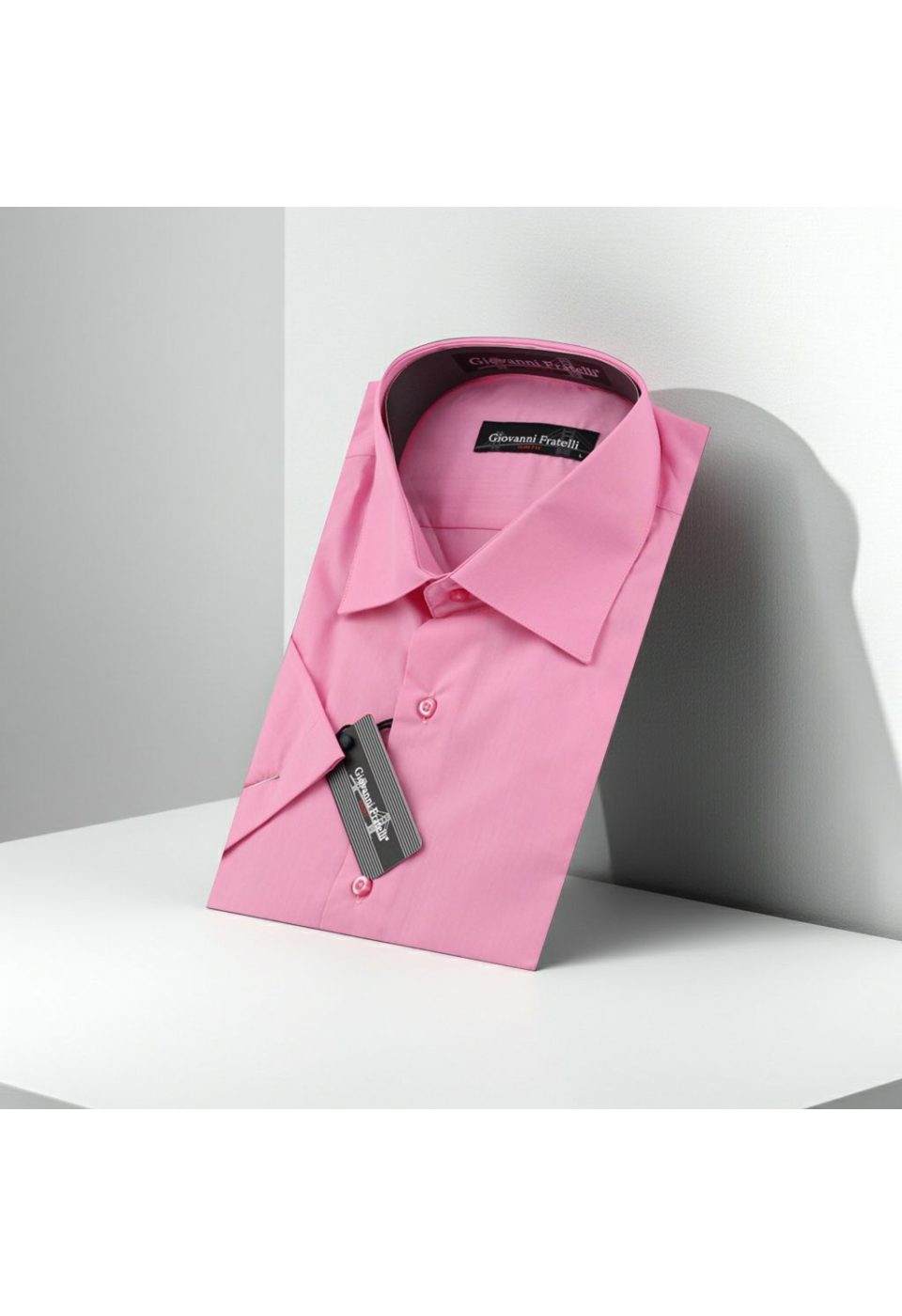 0408 CR K 026 Slim Fit Kısa Kol Düz Renk Erkek Gömlek 3GMK320408026 - Giovanni Fratelli