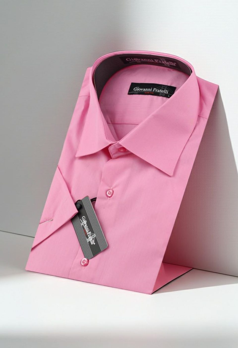 Slim Fit Kısa Kol Düz Renk Erkek Gömlek 3GMK320408026 Slim Fit Kısa Kol Düz Renk Erkek Gömlek 3GMK320408026