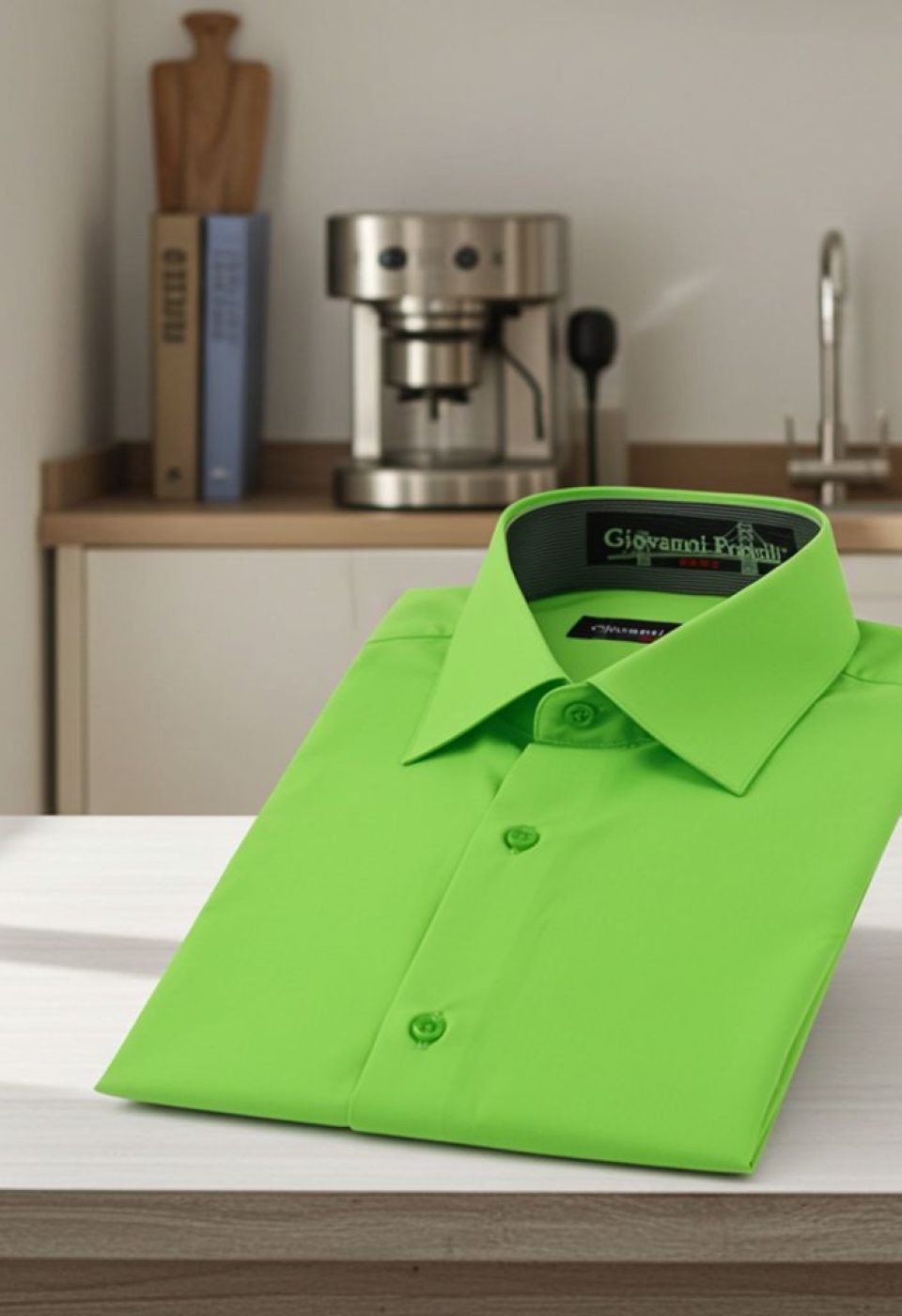 Slim Fit Kısa Kol Düz Renk Erkek Gömlek 3GMK320408031
