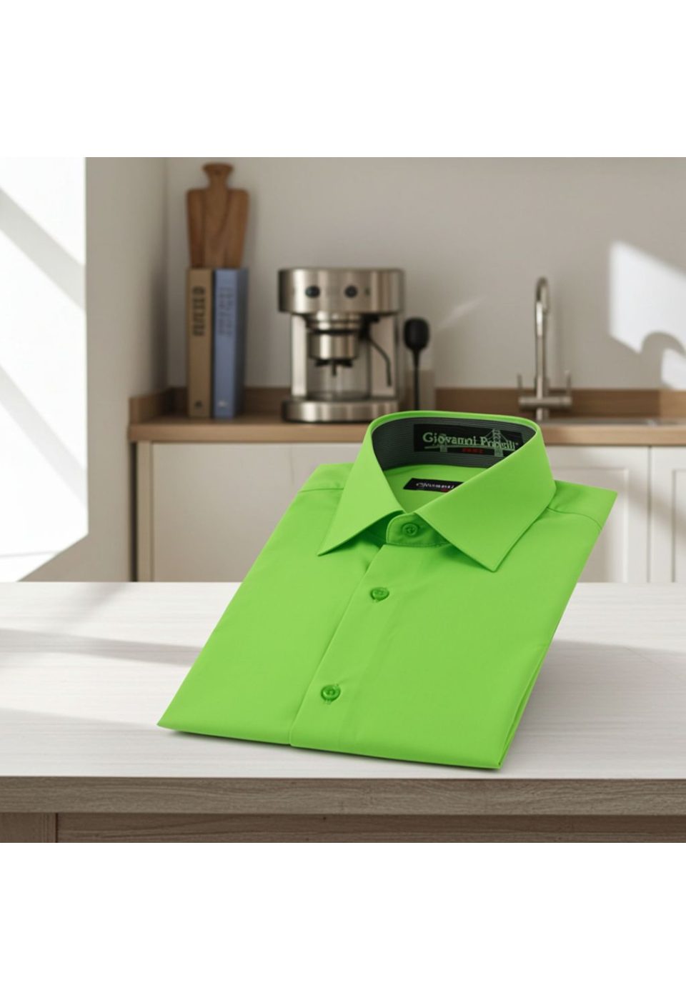 Slim Fit Kısa Kol Düz Renk Erkek Gömlek 3GMK320408031 - Giovanni Fratelli