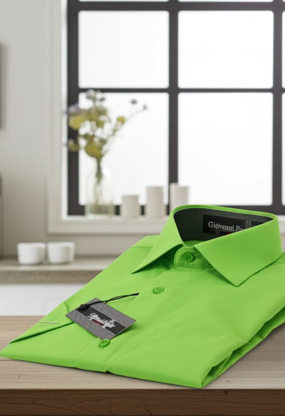 Slim Fit Kısa Kol Düz Renk Erkek Gömlek 3GMK320408031 - Giovanni Fratelli