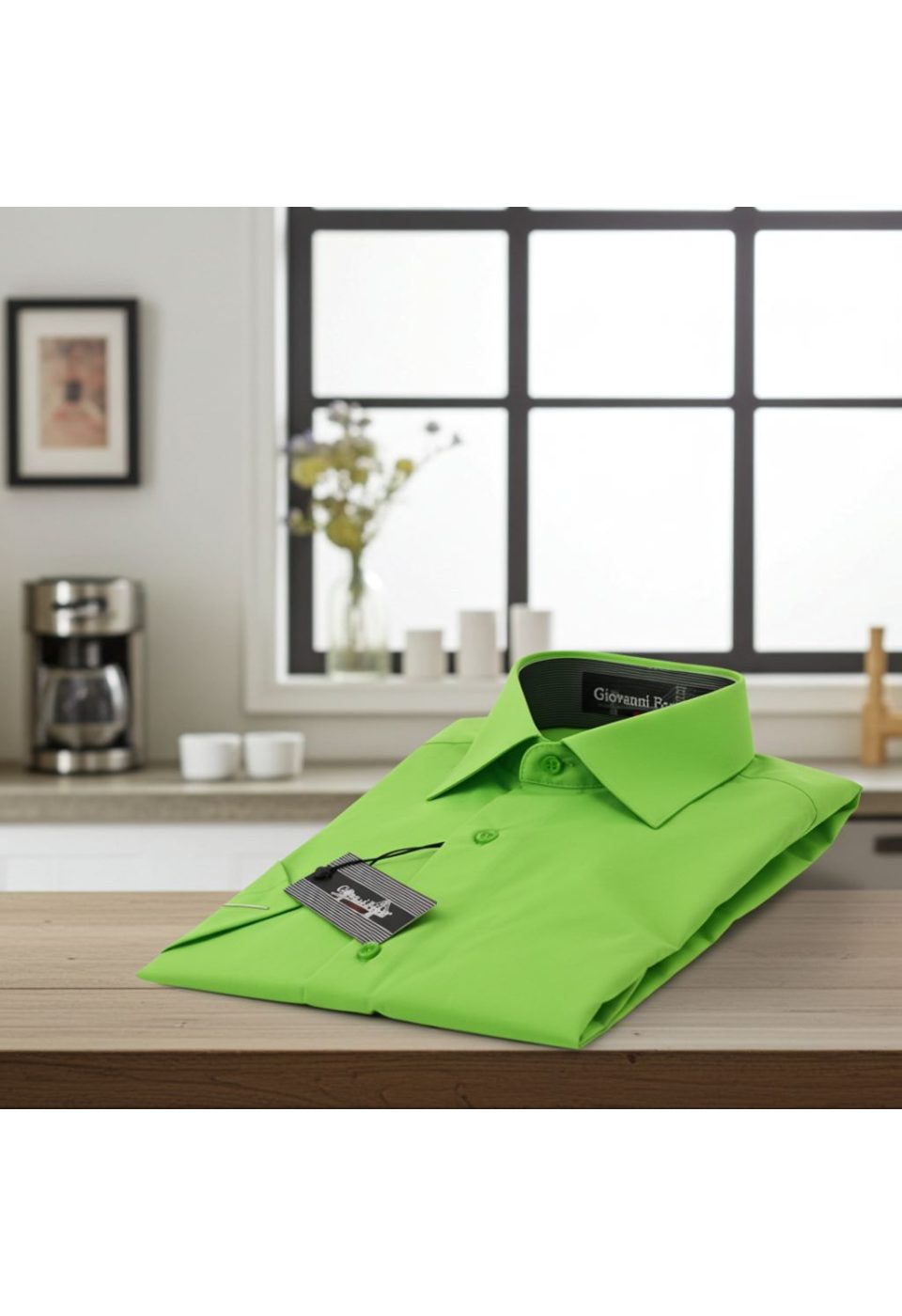 Slim Fit Kısa Kol Düz Renk Erkek Gömlek 3GMK320408031 - Giovanni Fratelli