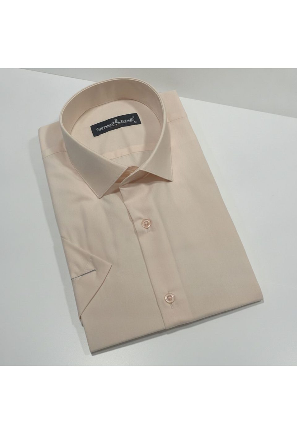 0408 CR K 036 Slim Fit Kısa Kol Düz Renk Erkek Gömlek 3GMK320408036 - Giovanni Fratelli