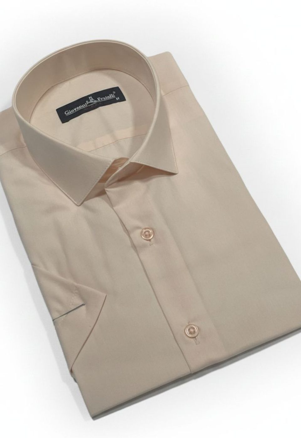 0408 CR K 036 Slim Fit Kısa Kol Düz Renk Erkek Gömlek 3GMK320408036 - Giovanni Fratelli