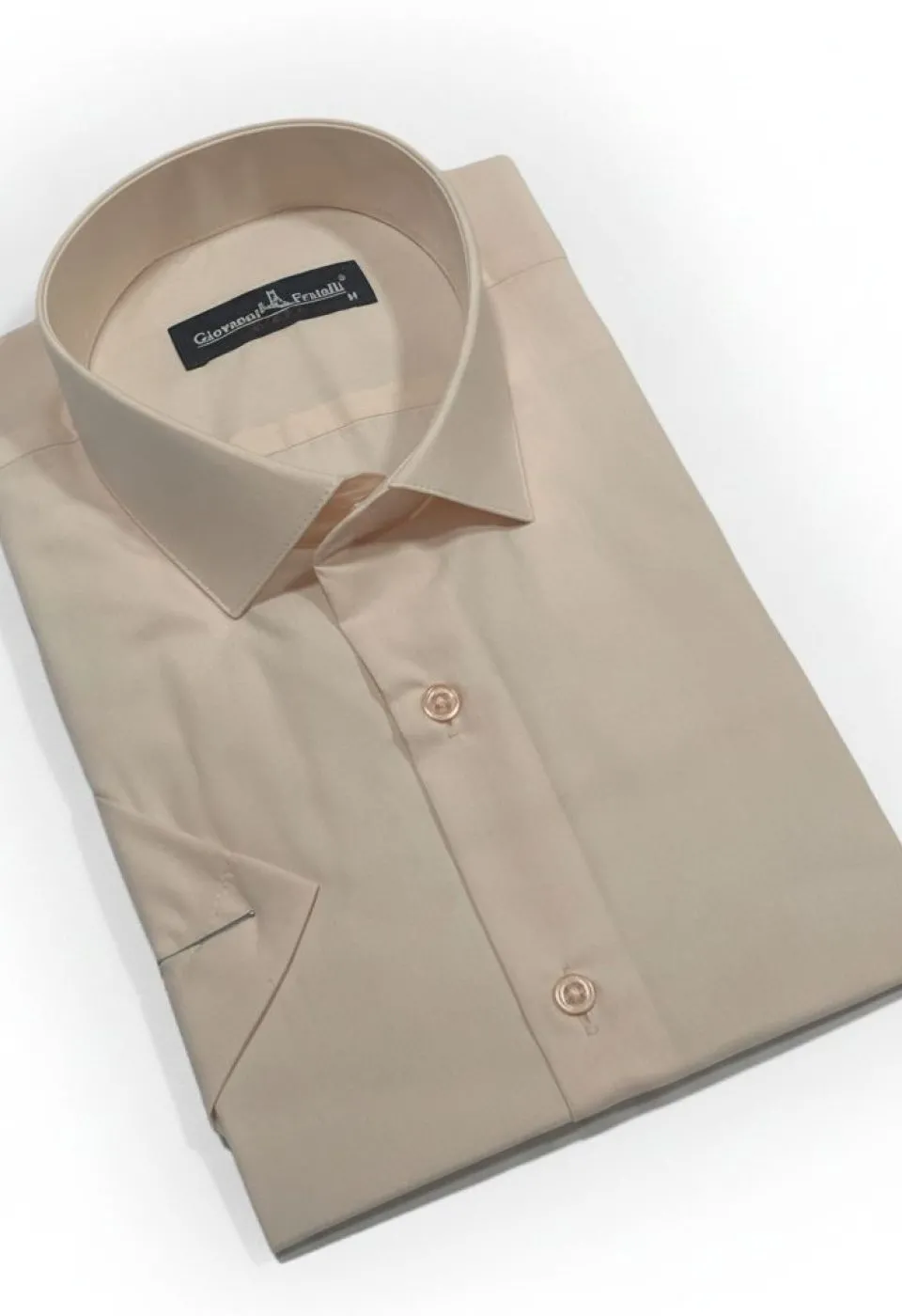 Slim Fit Kısa Kol Düz Renk Erkek Gömlek 3GMK320408036 - Giovanni Fratelli