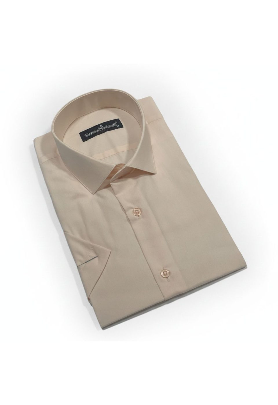 0408 CR K 036 Slim Fit Kısa Kol Düz Renk Erkek Gömlek 3GMK320408036 - Giovanni Fratelli