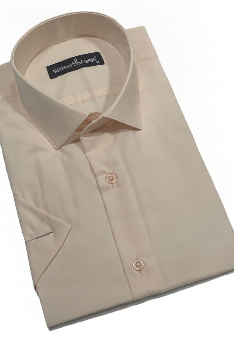 0408 CR K 036 Slim Fit Kısa Kol Düz Renk Erkek Gömlek 3GMK320408036 - Giovanni Fratelli