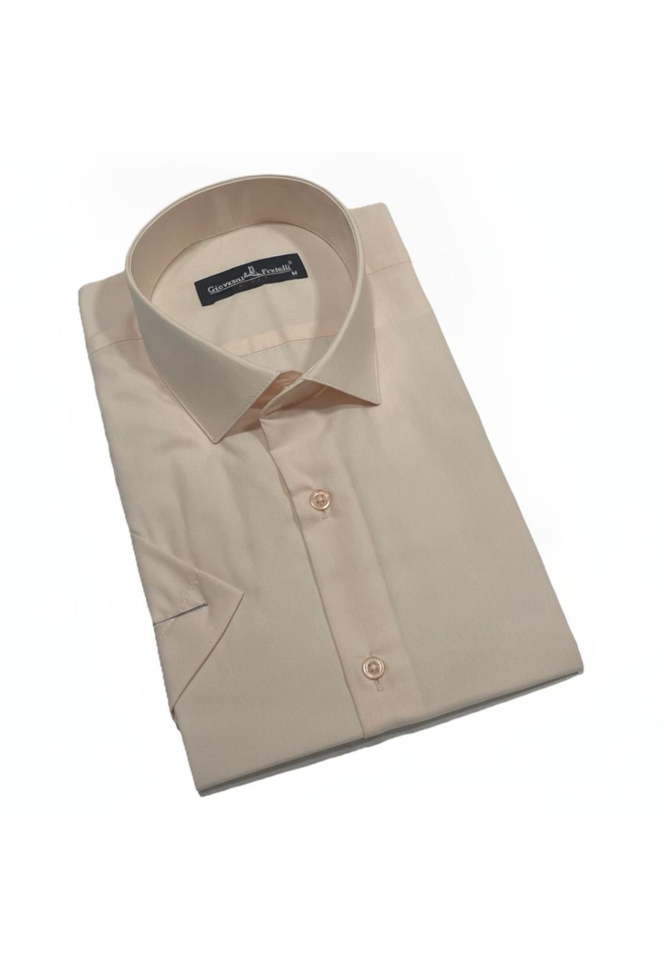 0408 CR K 036 Slim Fit Kısa Kol Düz Renk Erkek Gömlek 3GMK320408036 - Giovanni Fratelli