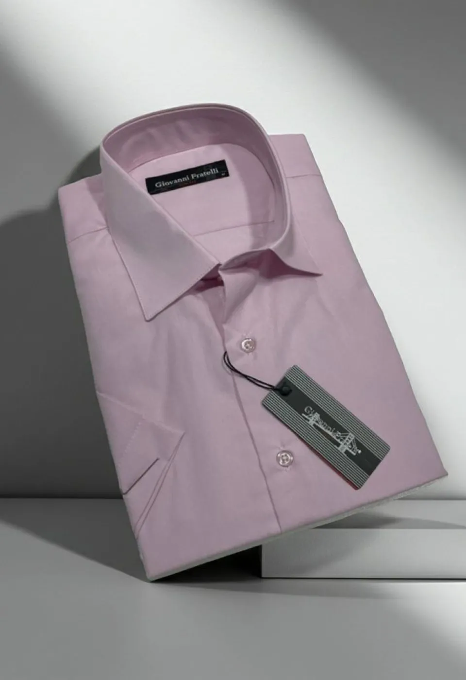 Slim Fit Kısa Kol Düz Renk Erkek Gömlek 3GMK320408040